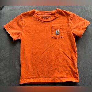 Carhartt Kids Pocket Tee in Orange 3T